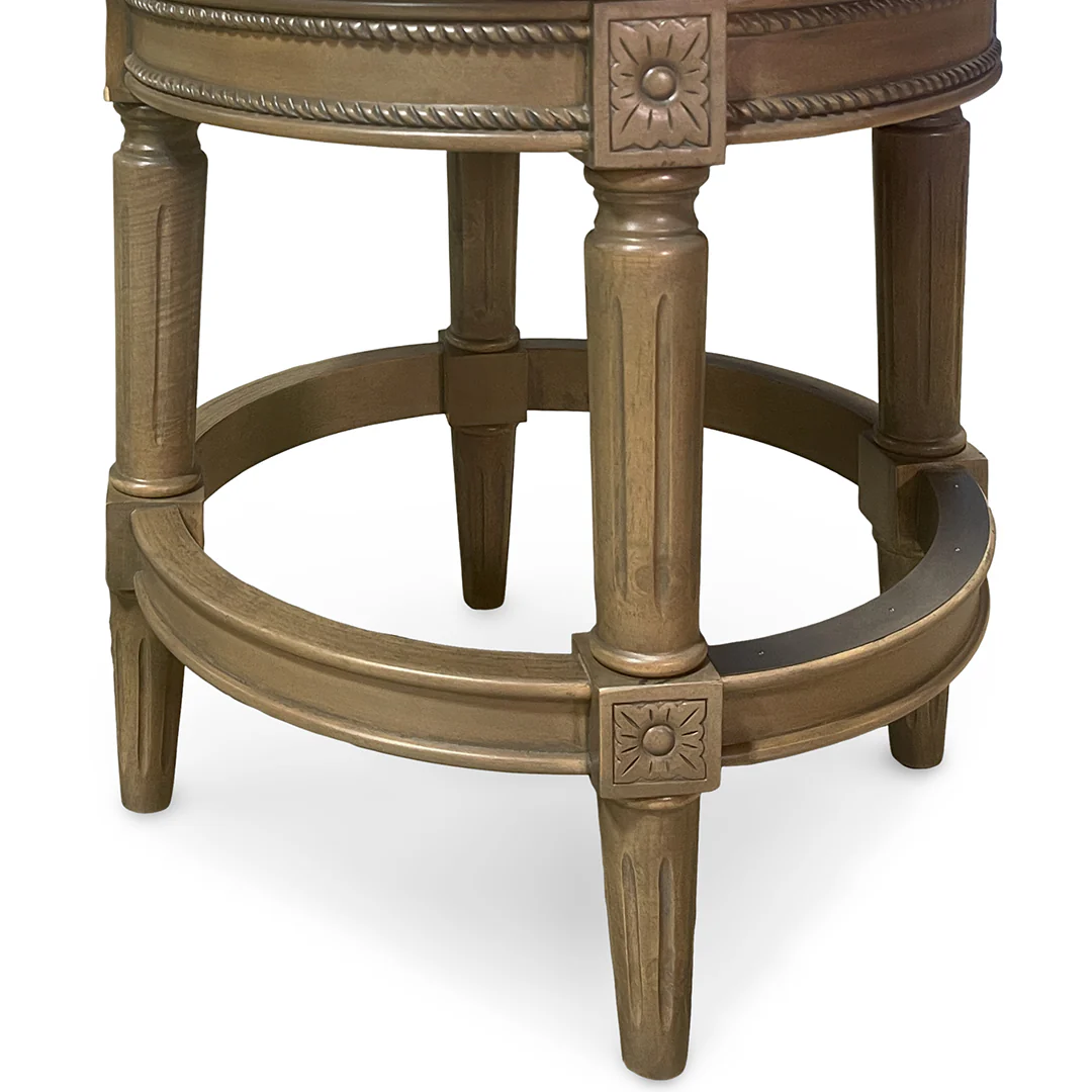 Henry Upholstered Swivel Stool - Gray - Image 8