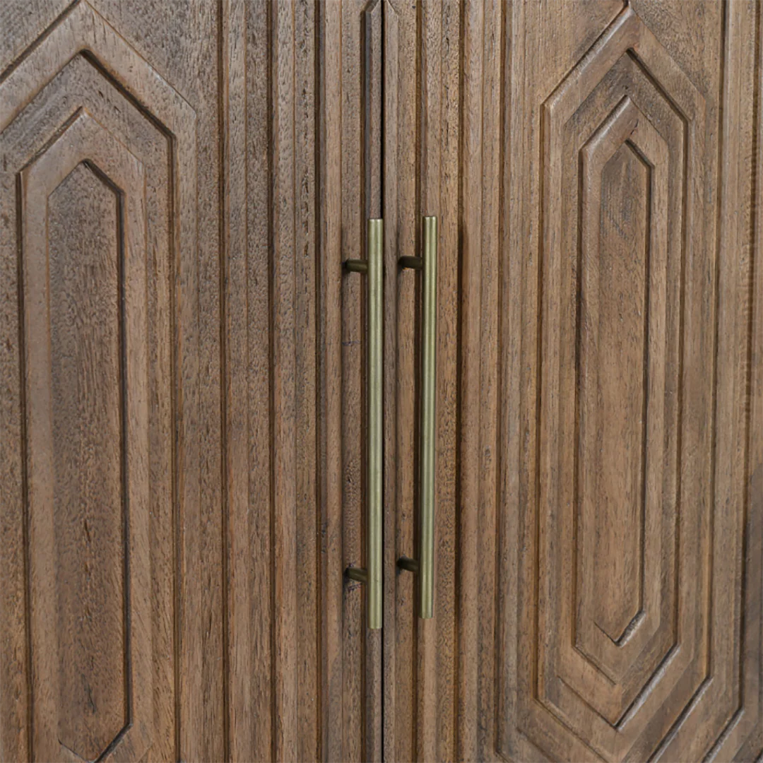 Holmes Mango Wood Artisan Bar Cabinet - Image 7