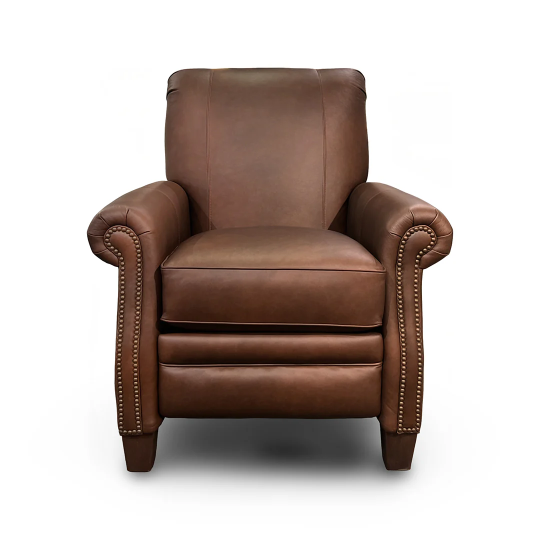Judy Leather Press Back Recliner - Image 4
