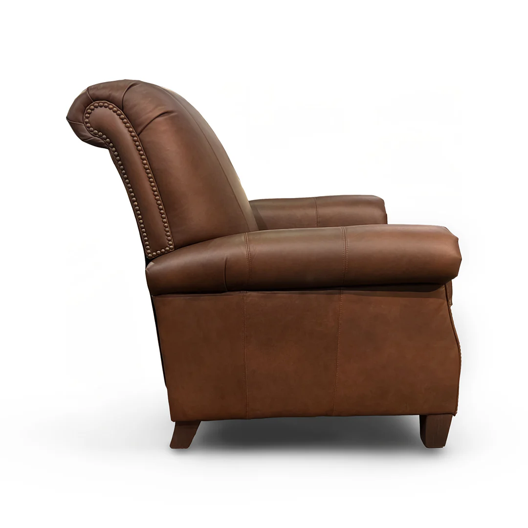 Judy Leather Press Back Recliner - Image 5
