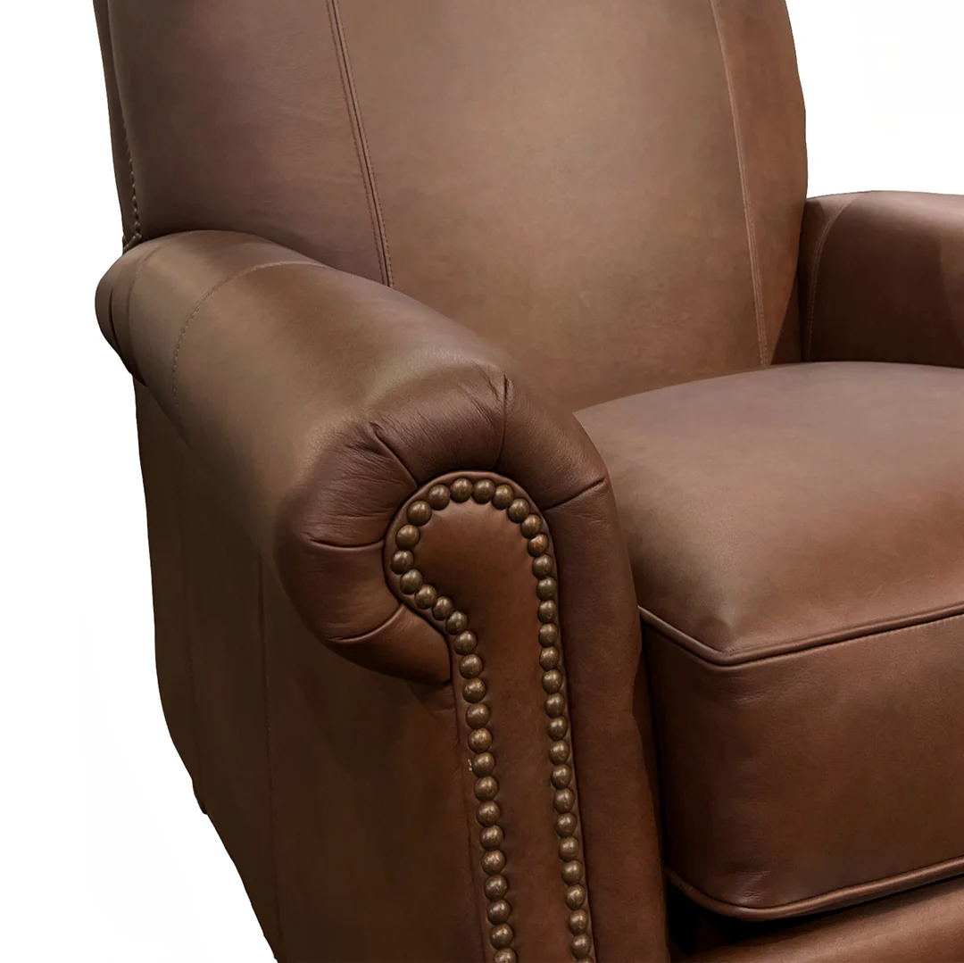 Judy Leather Press Back Recliner - Image 7