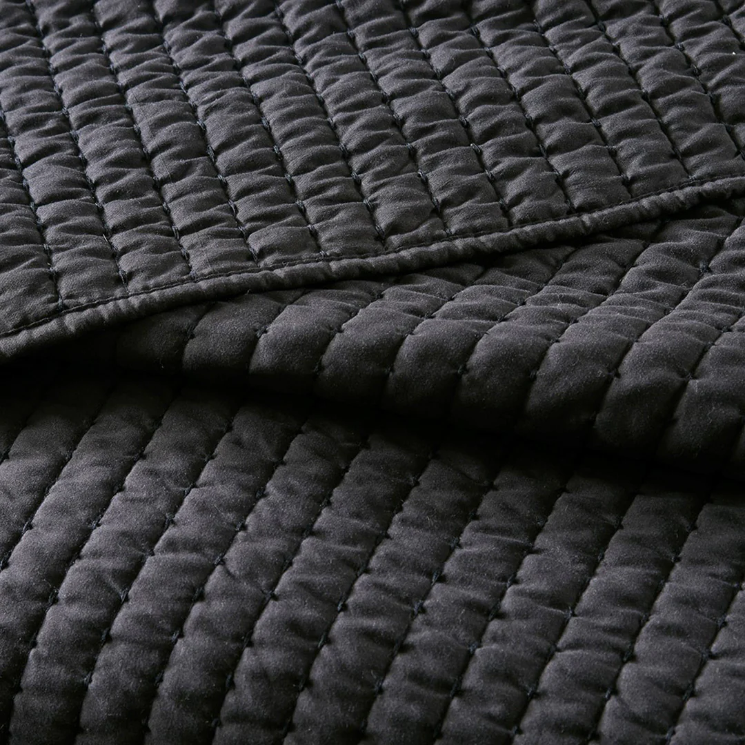 Keaton Black Coverlet Set - Image 4