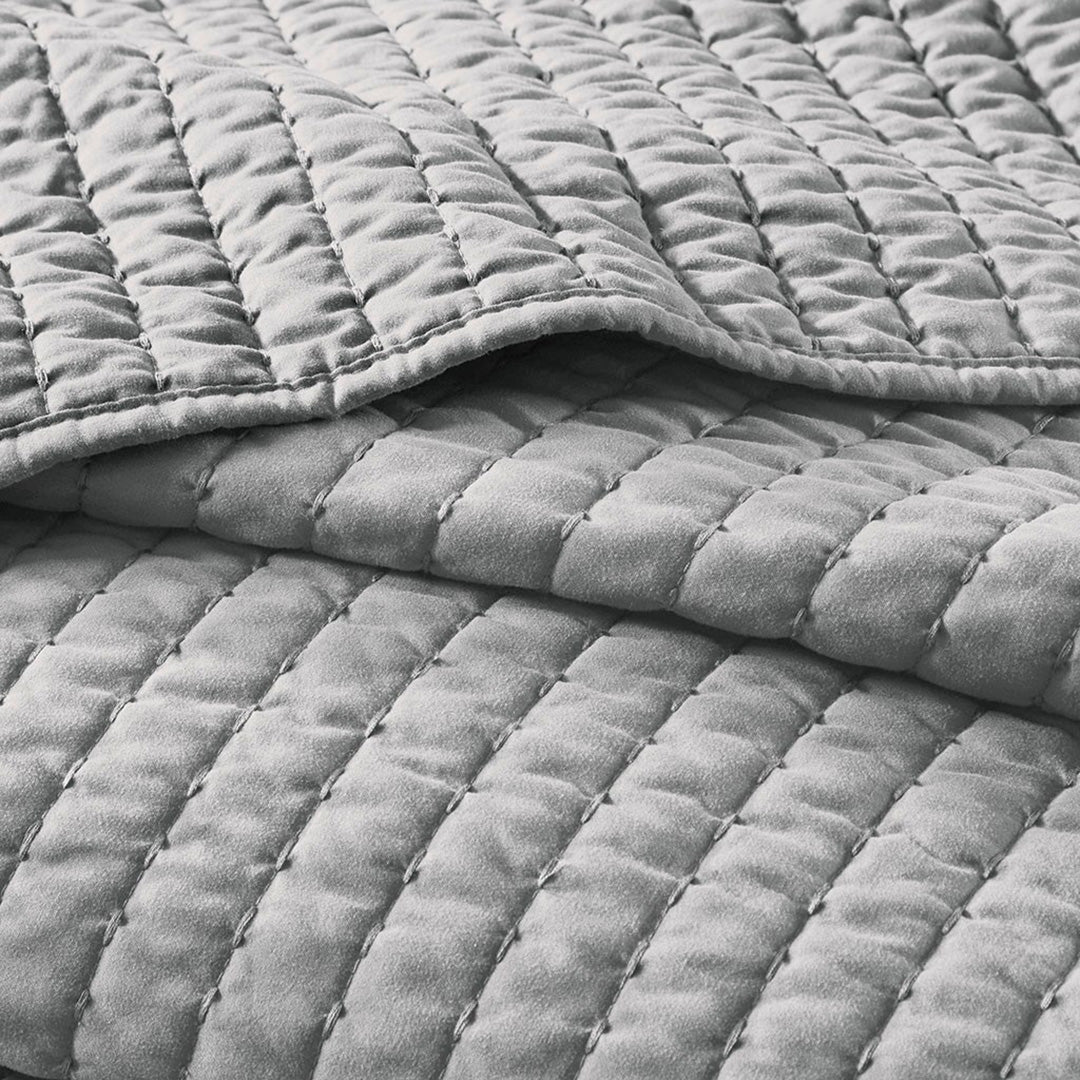 Keaton Gray Coverlet Set - Image 5