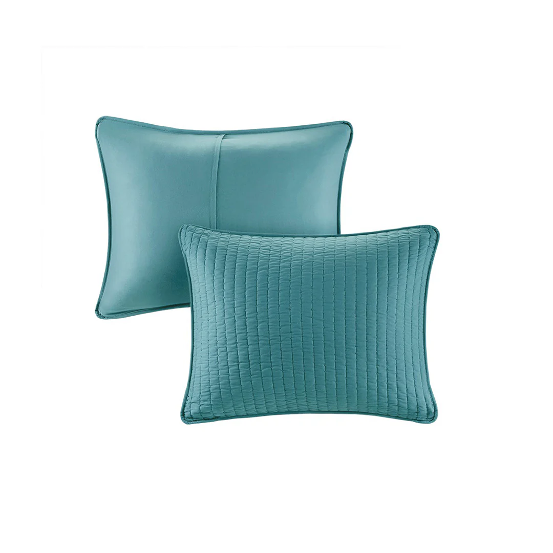 Keaton Teal Coverlet Set - Image 4