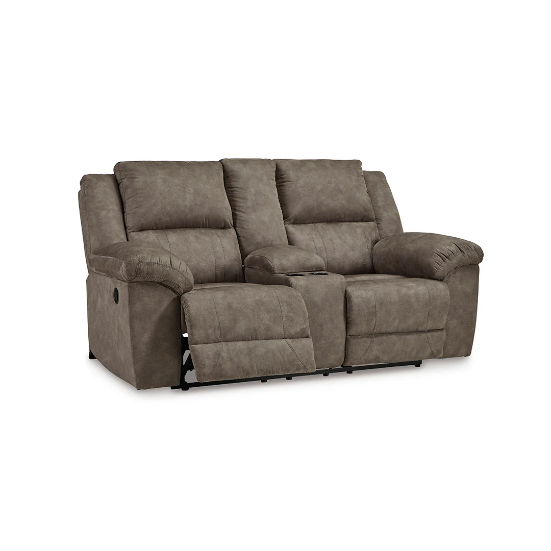 Laresview Reclining Loveseat with Console - Image 4