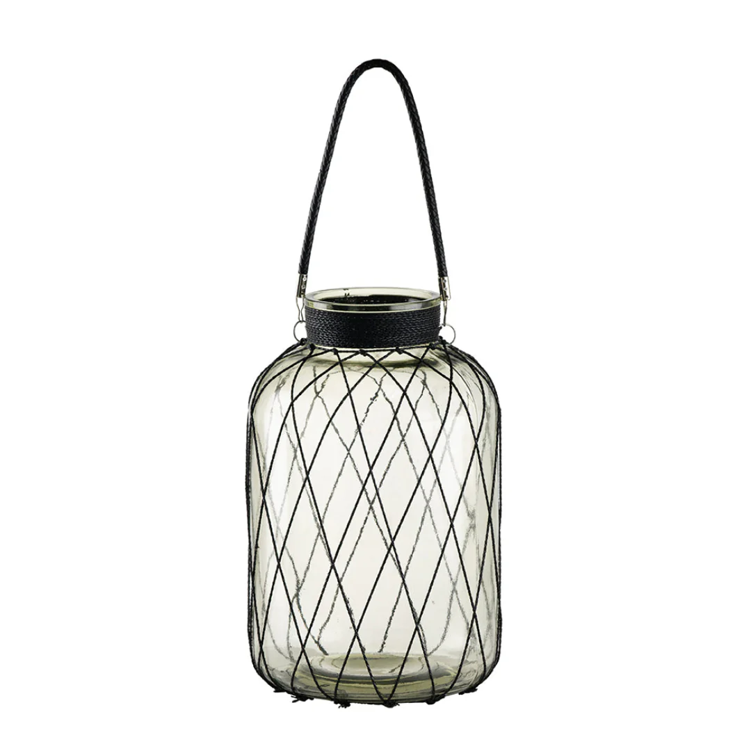 Large Glass Vase with Handle