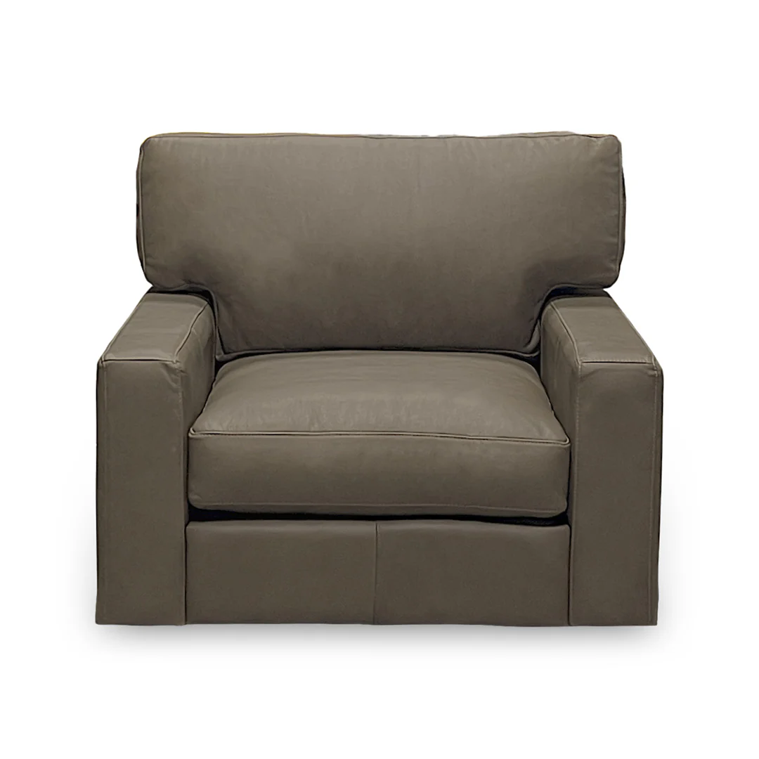 Layla Leather Swivel Chair - Image 3