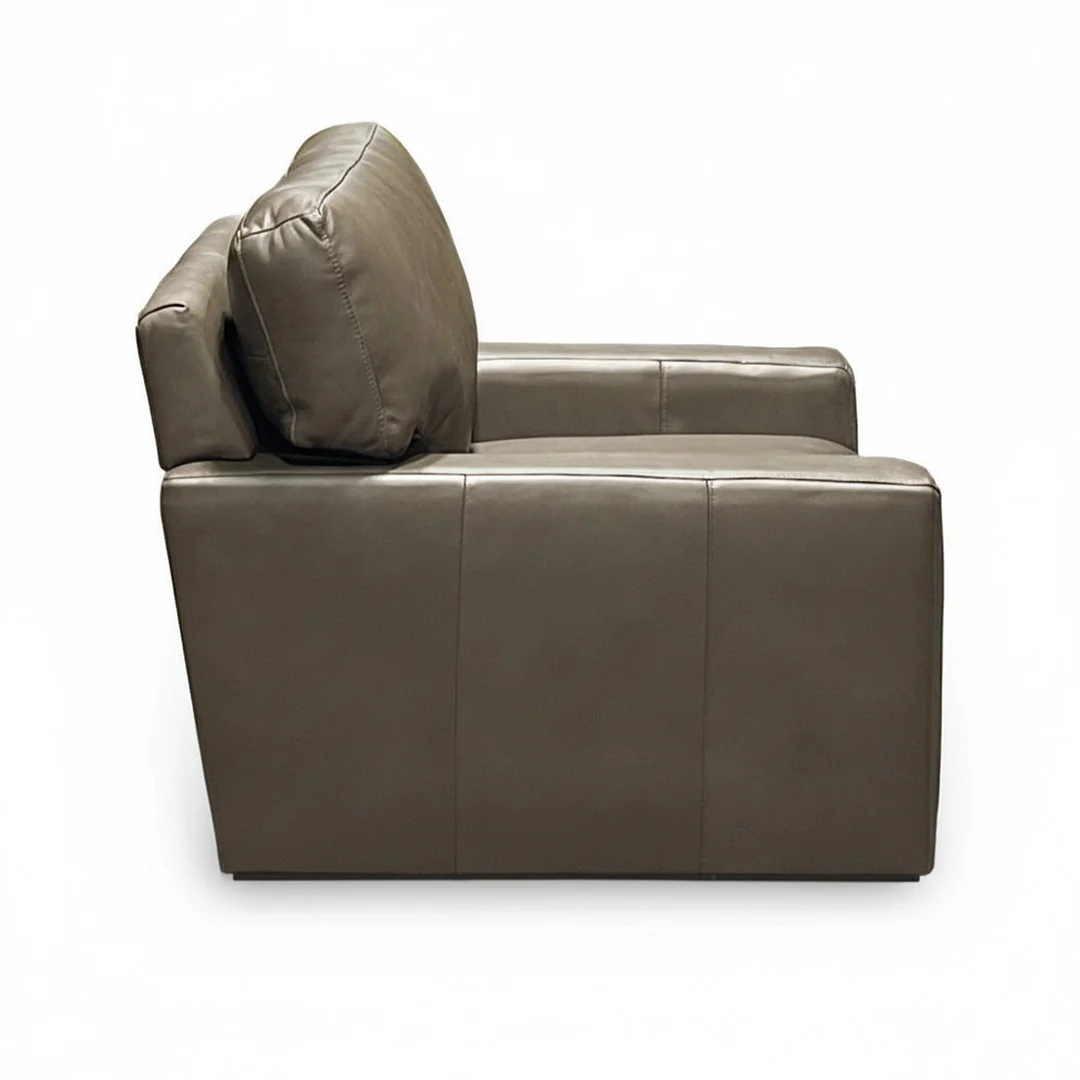 Layla Leather Swivel Chair - Image 4