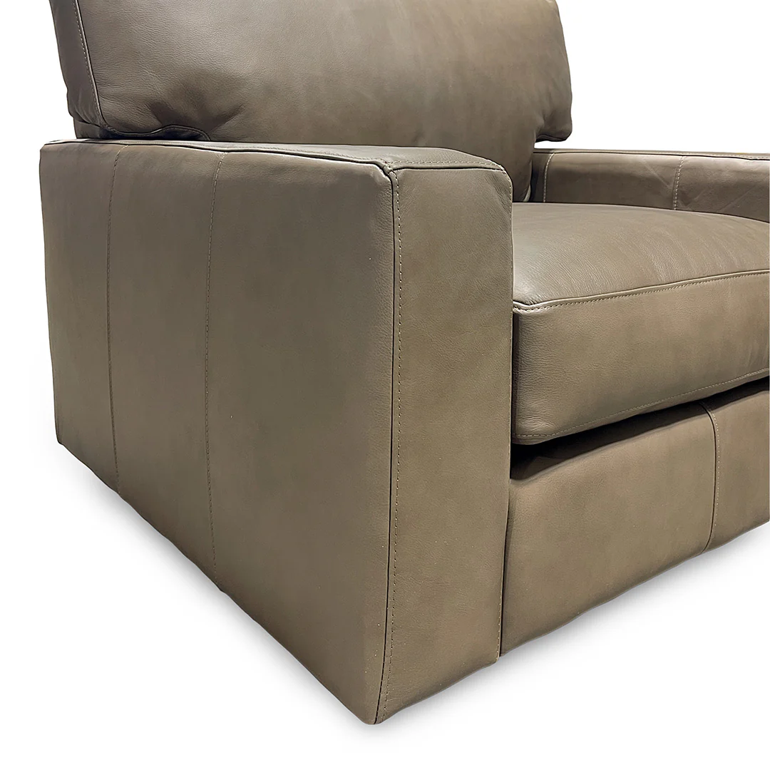 Layla Leather Swivel Chair - Image 7