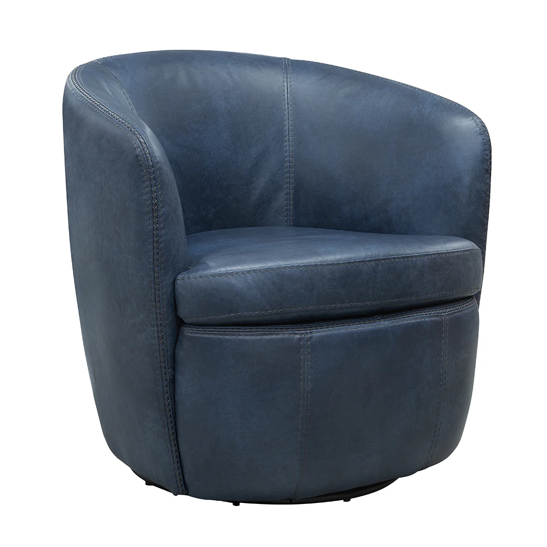 SoHo Leather Swivel Chair - Image 10