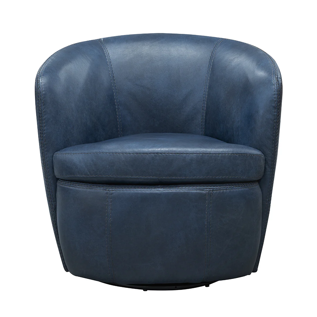 SoHo Leather Swivel Chair - Image 12