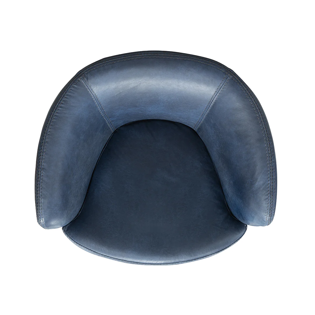 SoHo Leather Swivel Chair - Image 14