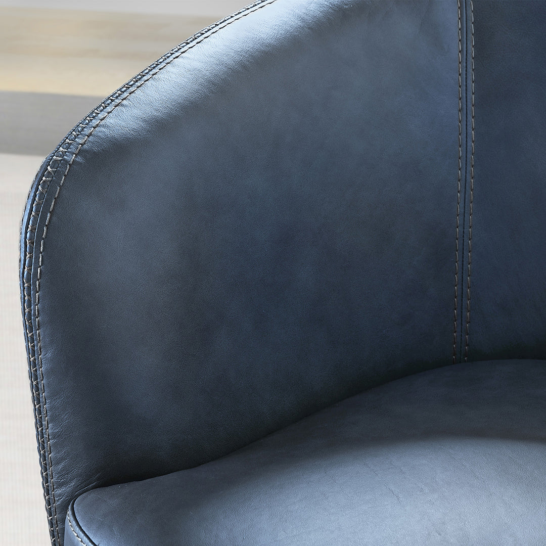SoHo Leather Swivel Chair - Image 15