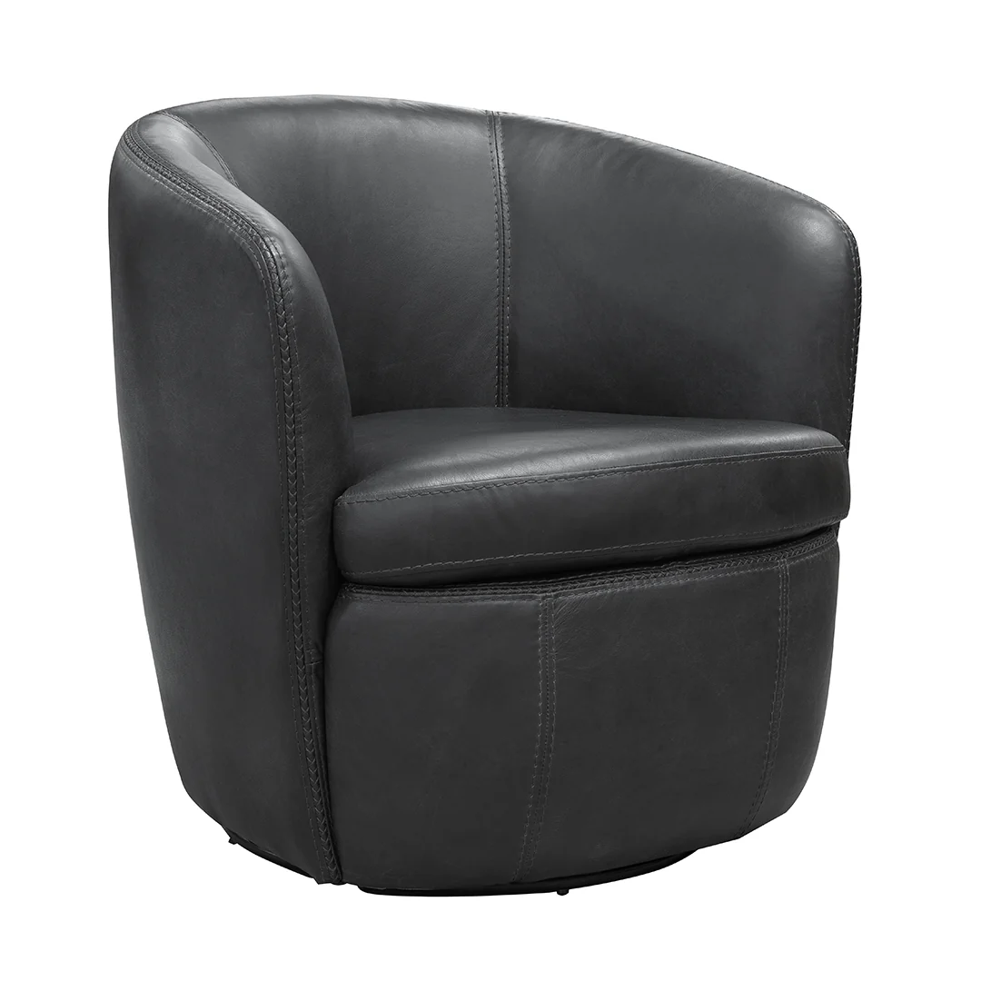 SoHo Leather Swivel Chair - Image 6