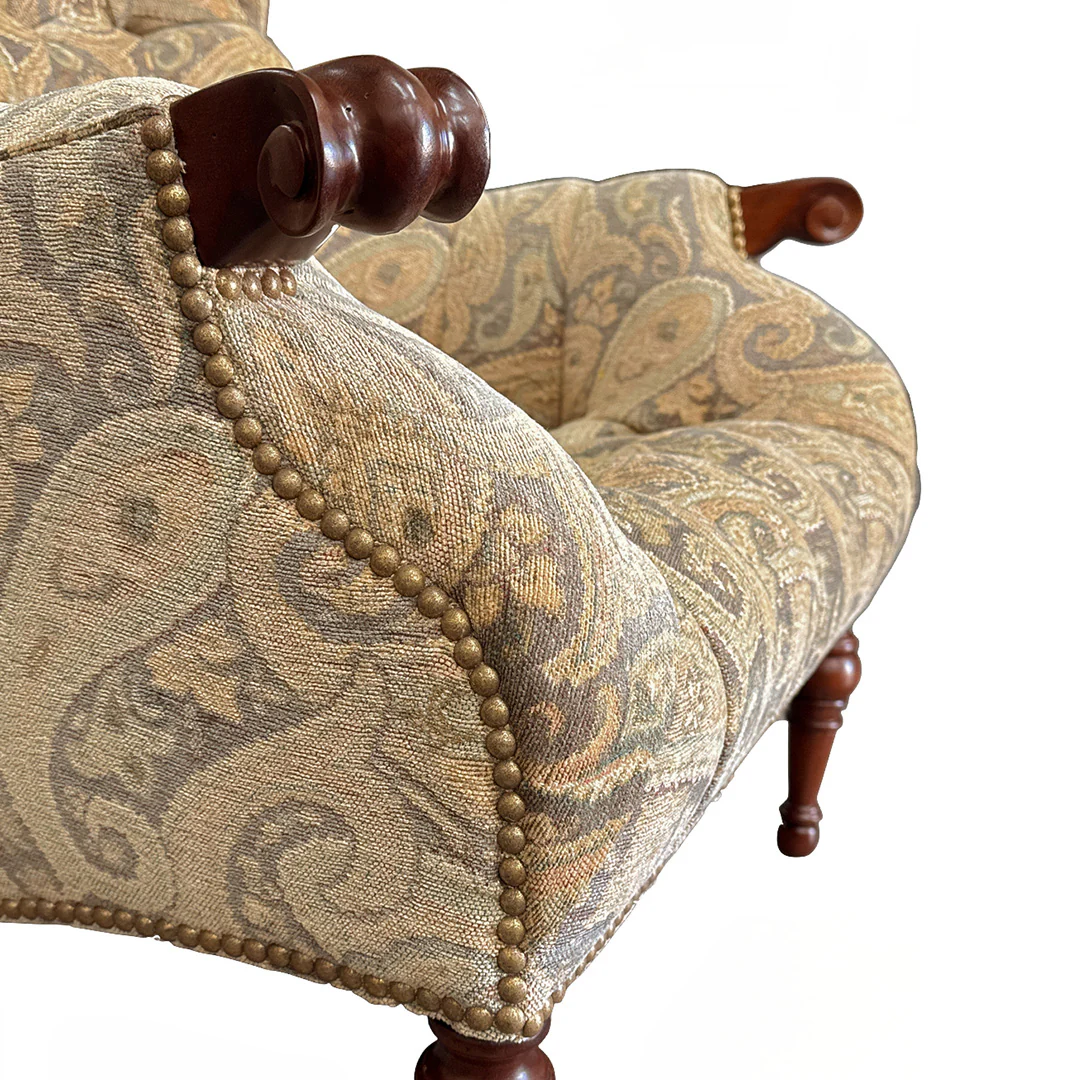 Leopold Upholstered Accent Chair - Image 5