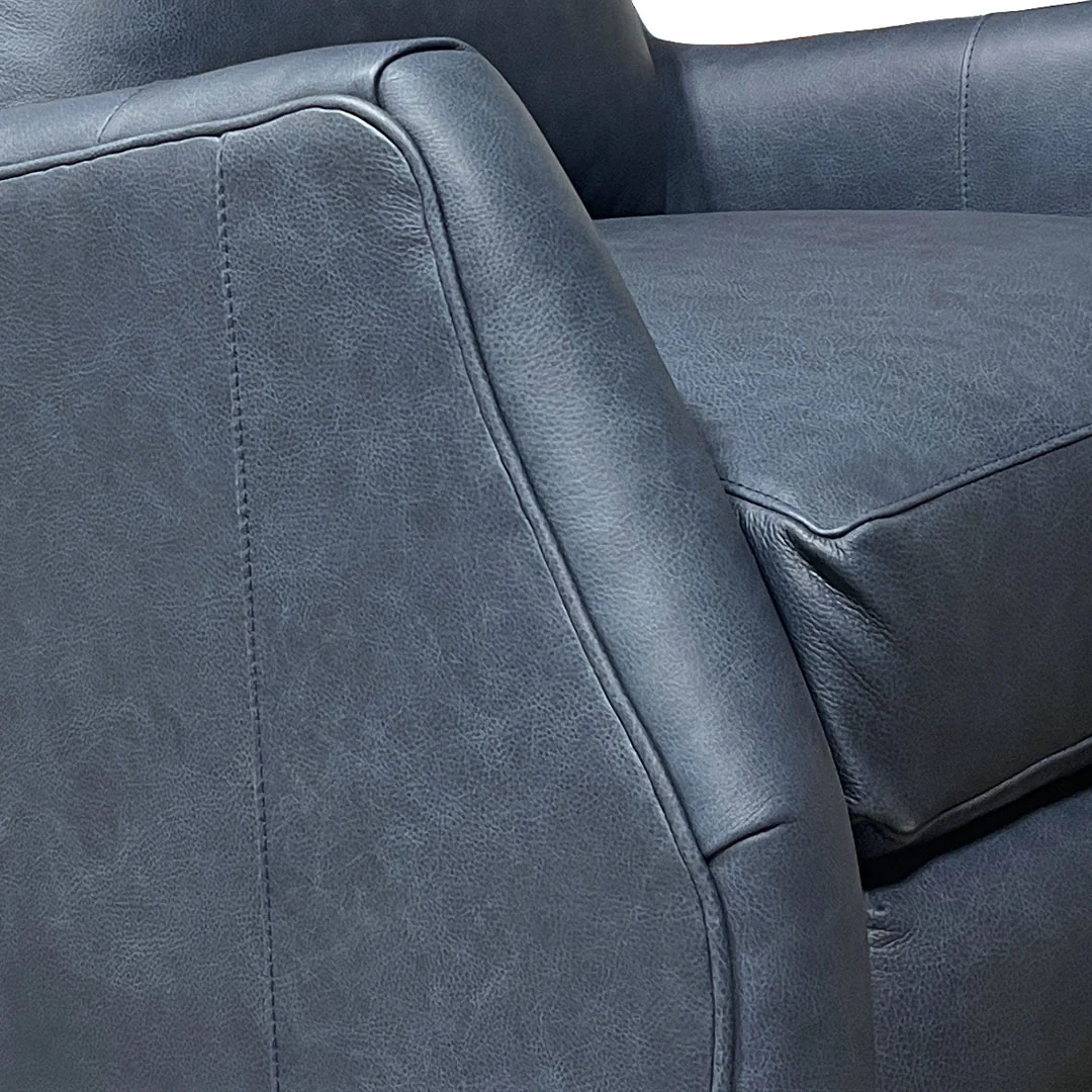 Lisa Leather Swivel Glider - Image 6