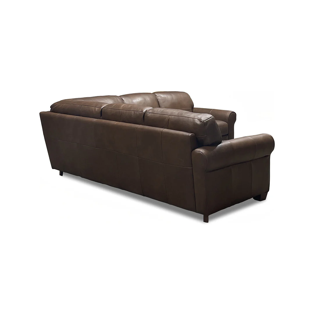 Livorno Leather Sectional I with Ottoman - Image 5