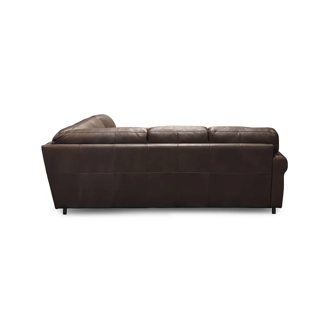 Livorno Leather Sectional I with Ottoman - Image 6