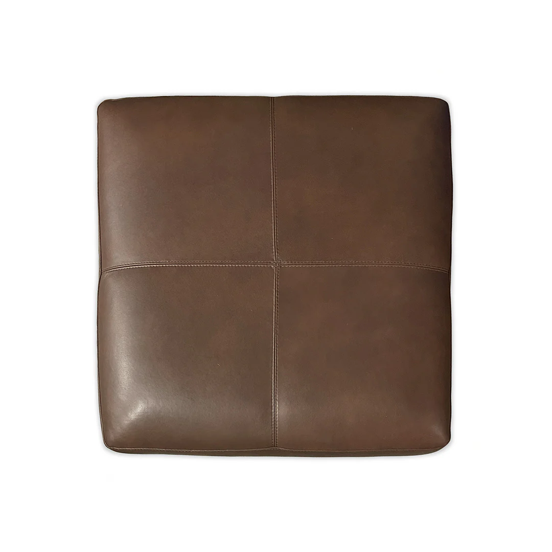 Livorno Leather Large Ottoman - Image 4