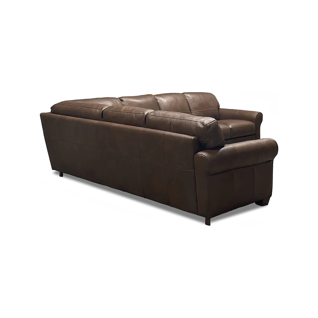 Livorno Leather Sectional II with Ottoman - Image 6