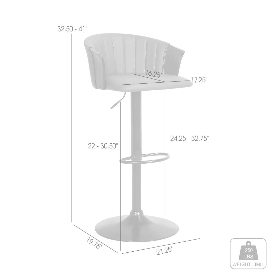 Lydia Adjustable Barstool - Image 9
