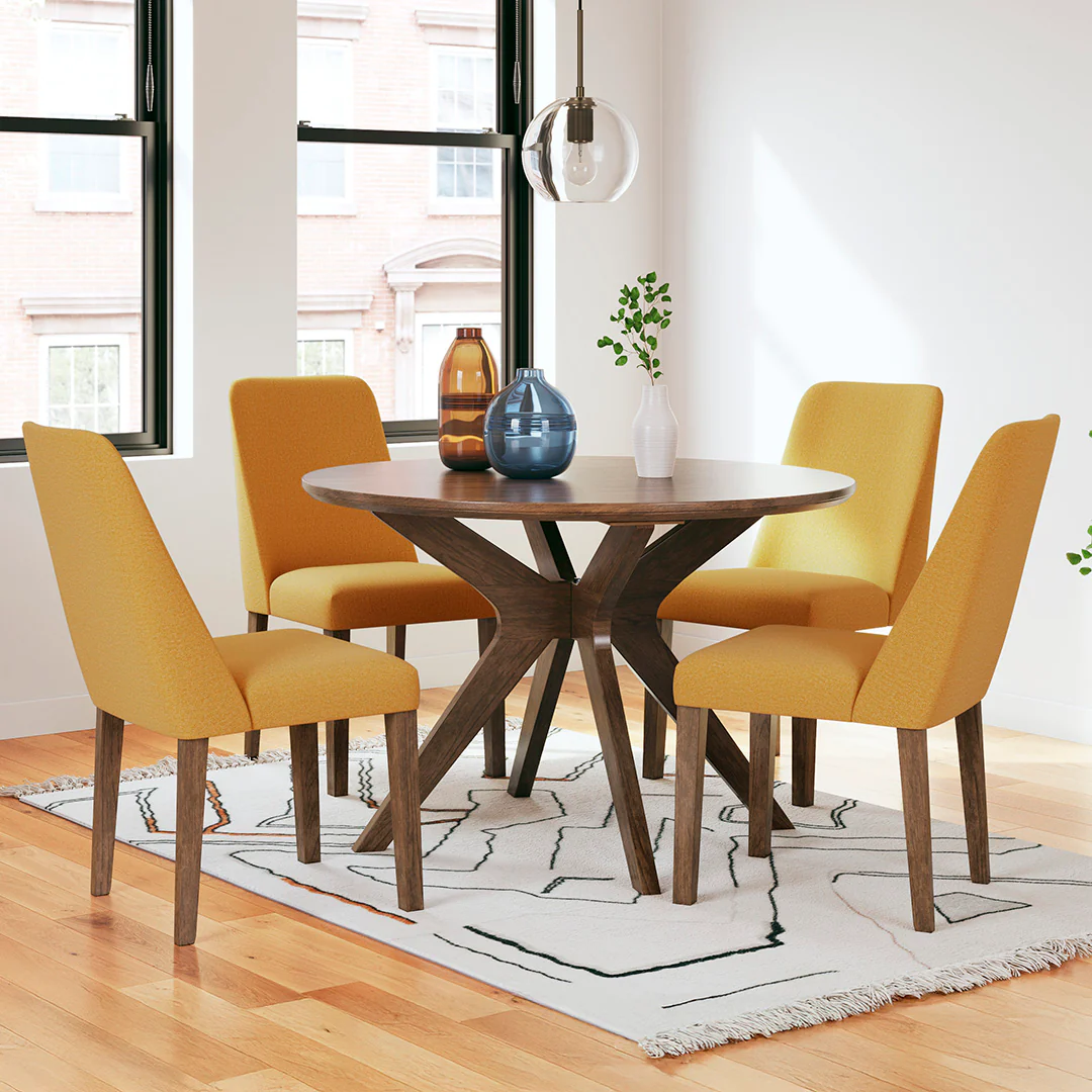 Lyncott Dining Chair - Mustard - Image 6