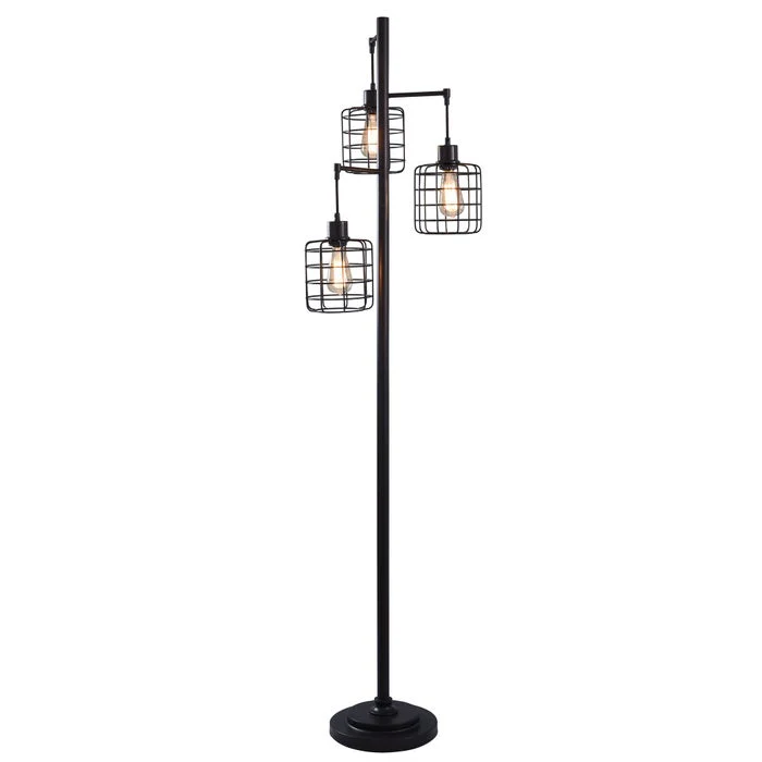 Madison Bronze Cage Chade Floor Lamp