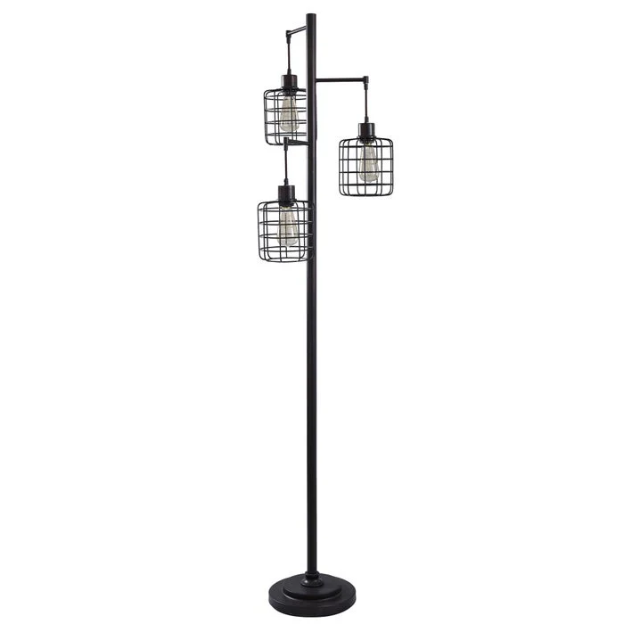 Madison Bronze Cage Chade Floor Lamp - Image 5