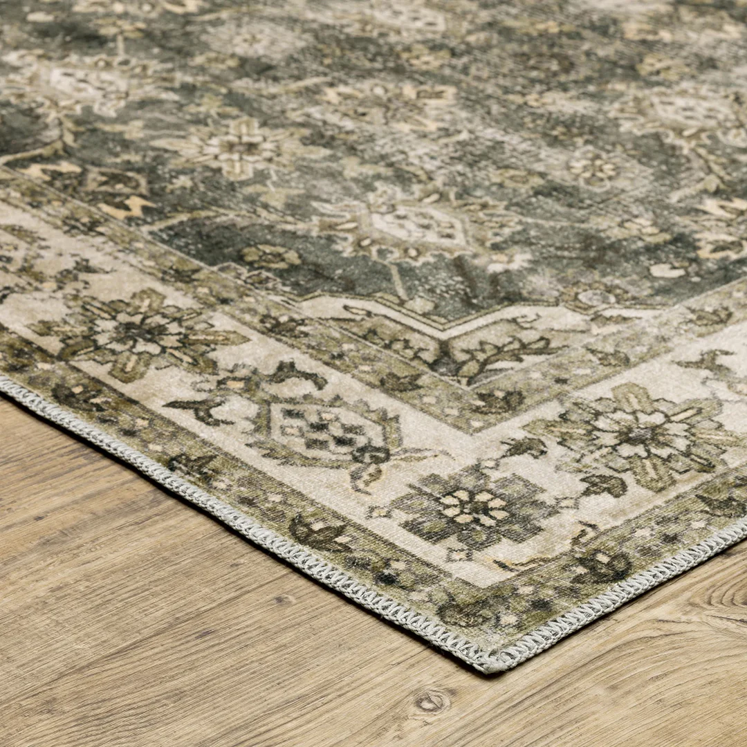 Malibu Olive Washable Rug - Image 5
