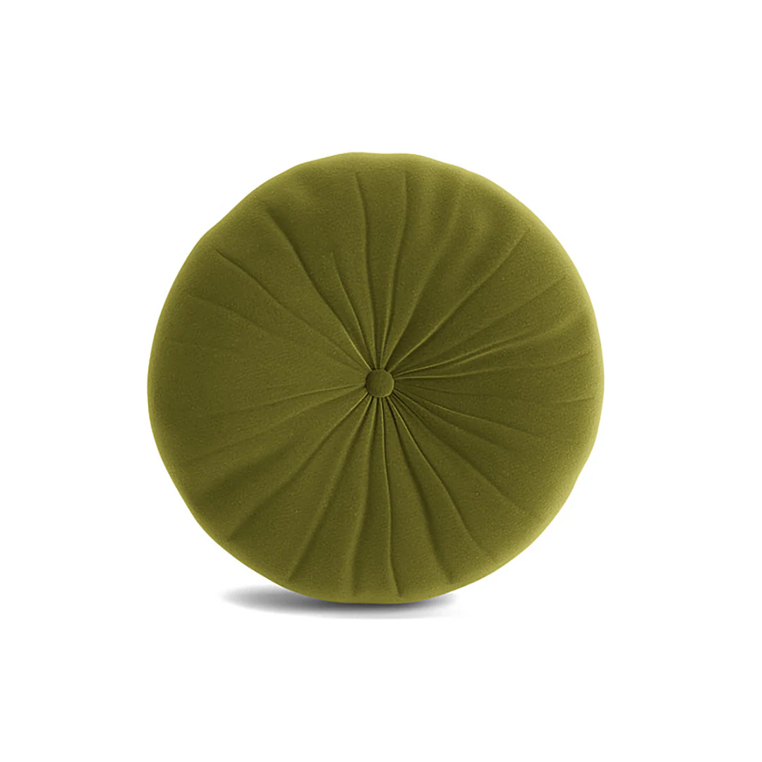 Minka Green Round Accent Pillow - Image 2