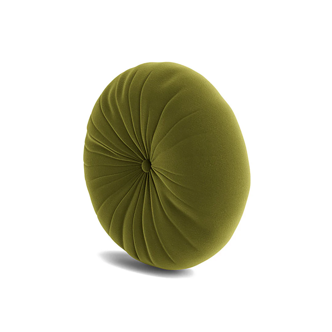 Minka Green Round Accent Pillow - Image 4