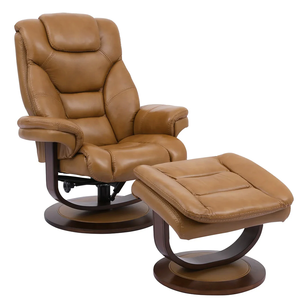 Oslo Manual Swivel Recliner with Ottoman - Image 3