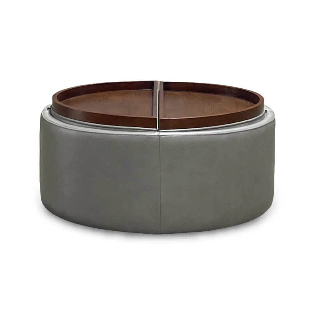 Montana Leather Storage Ottoman - Image 5