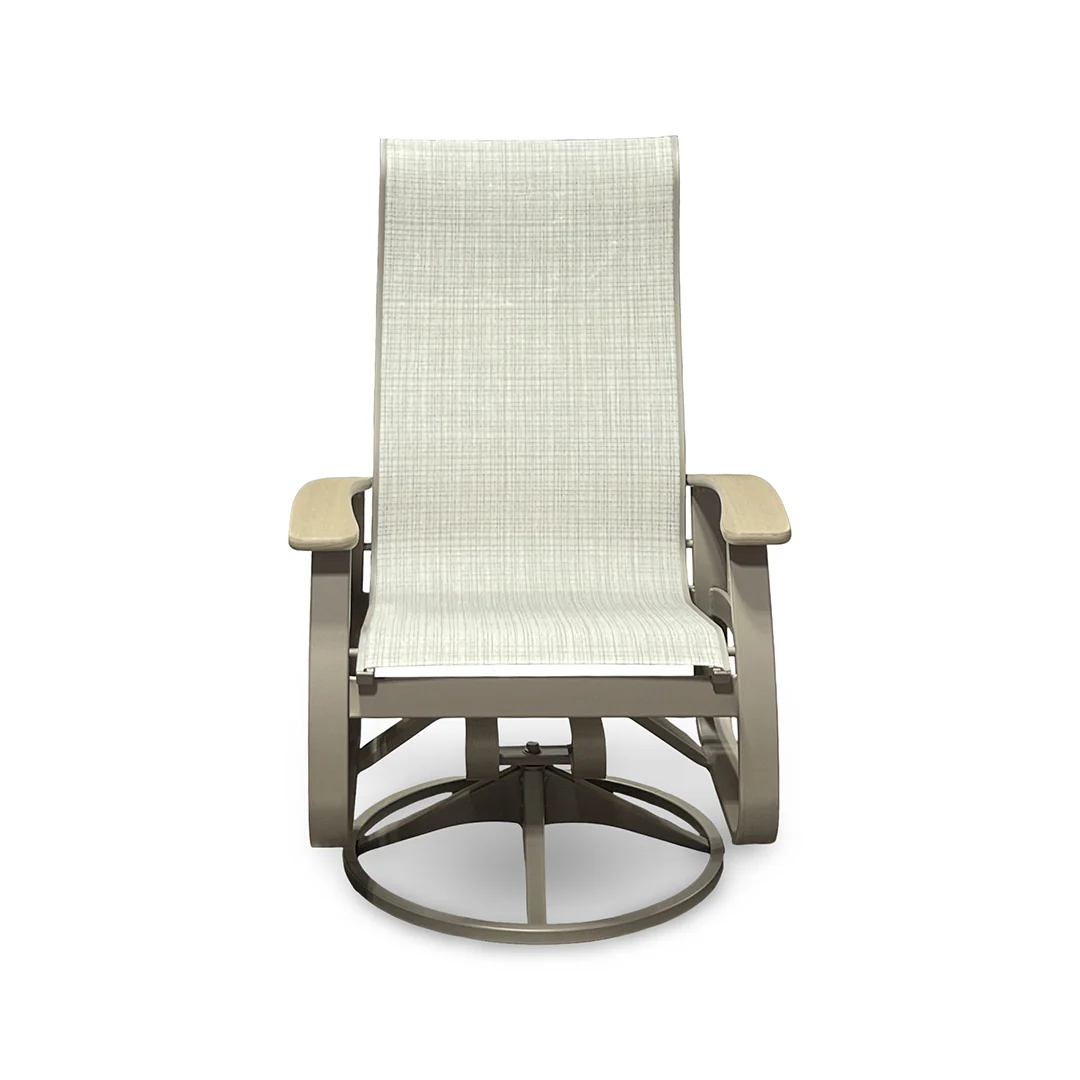 Montego Outdoor Sling Swivel Chair - Image 3