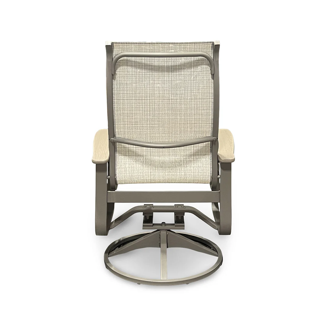 Montego Outdoor Sling Swivel Chair - Image 6