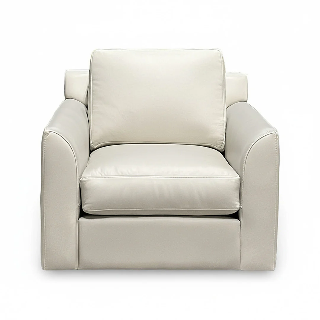 Montreal Leather Swivel Chair - Image 3