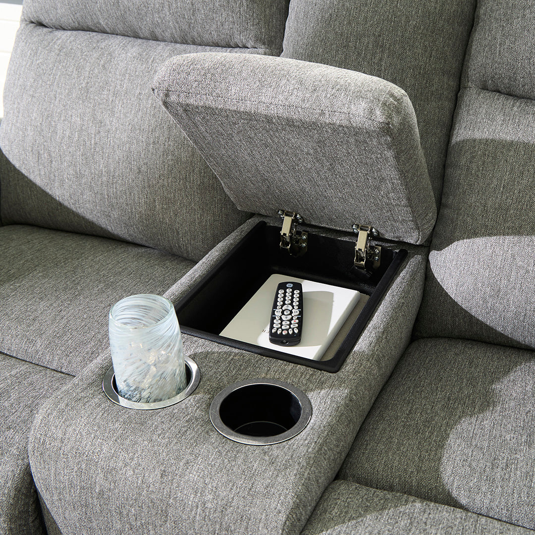 Moreau Reclining Loveseat with Console - Image 8