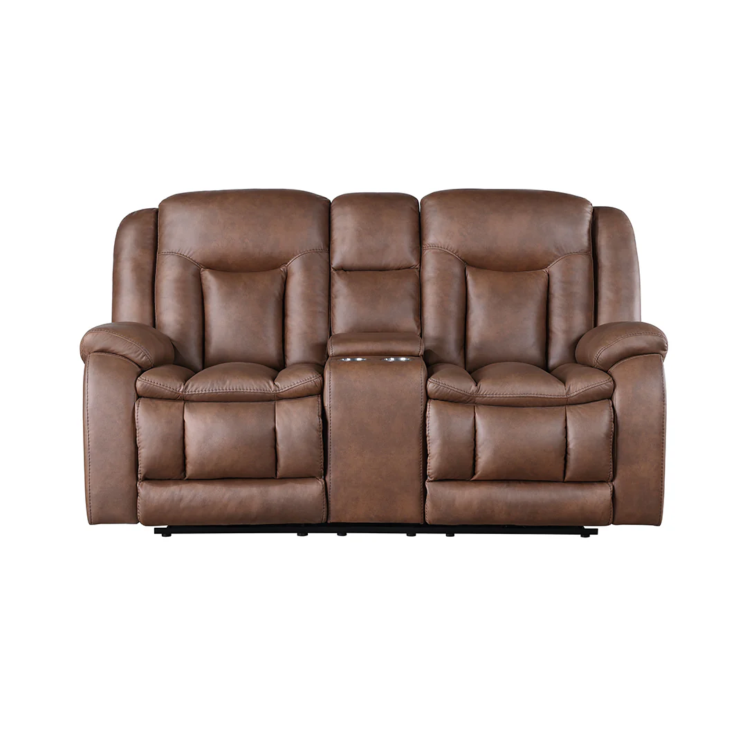 Morello Manual Reclining Loveseat with Console - Image 4