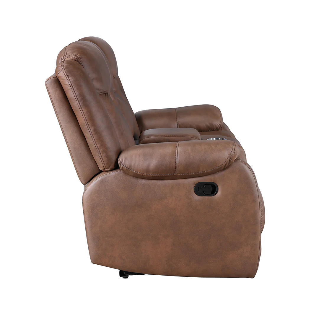 Morello Manual Reclining Loveseat with Console - Image 5
