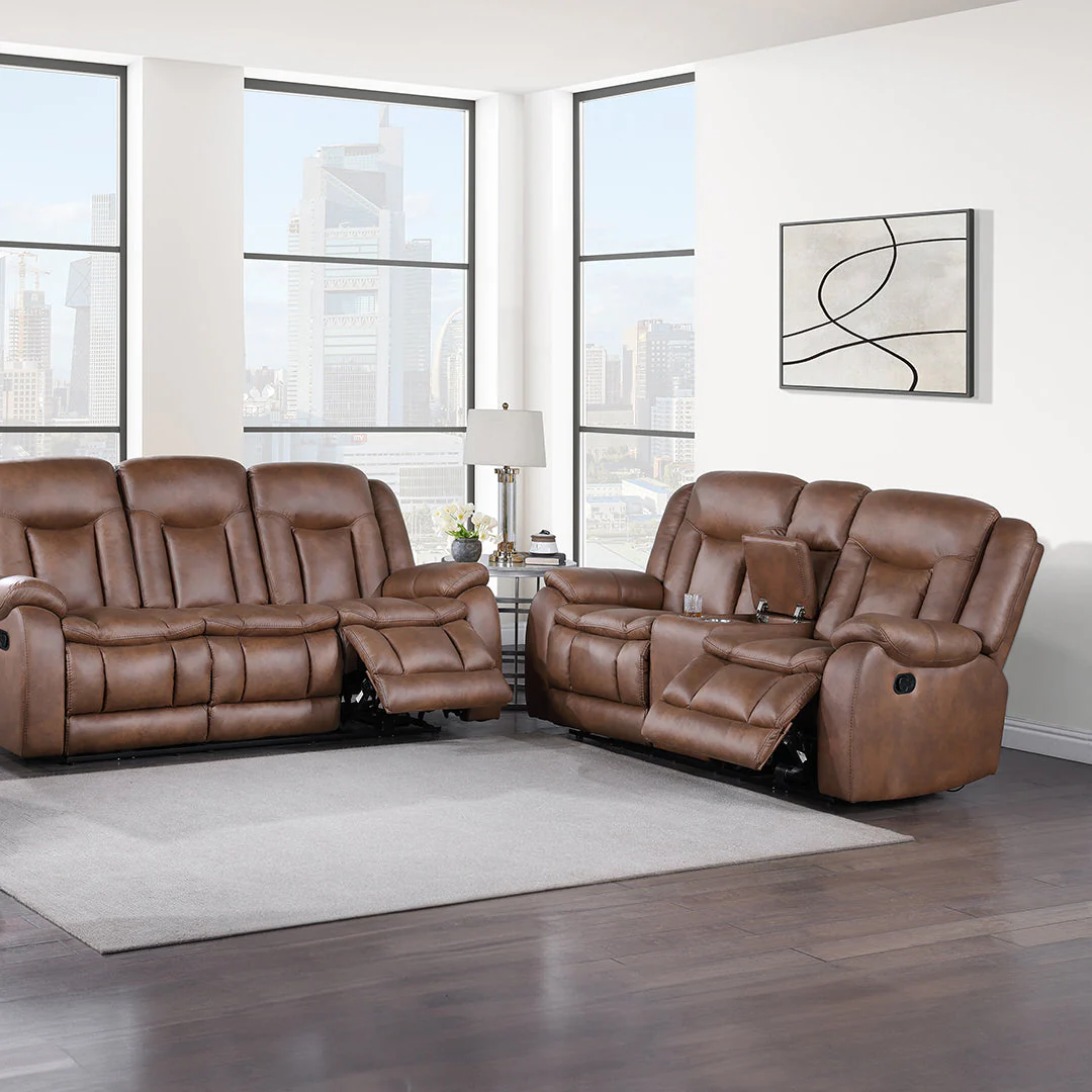 Morello Manual Reclining Loveseat with Console - Image 9