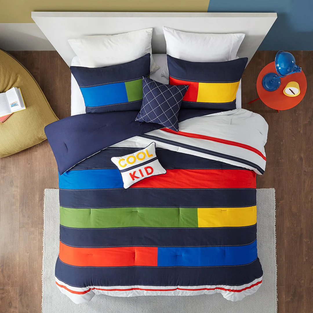 Morris Stripe Comforter Set - Image 3