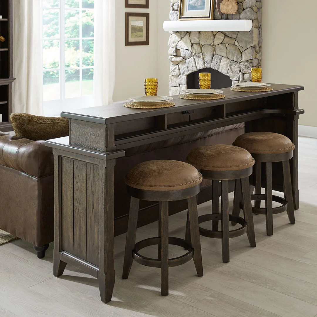 Paradise Valley Console Table with Stools (3pc) - Image 2