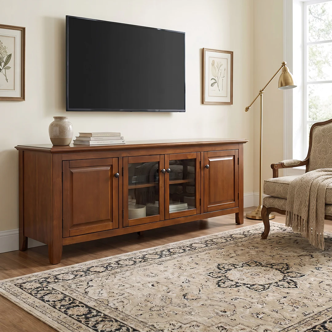 Pembroke TV Stand - Brown - Image 9