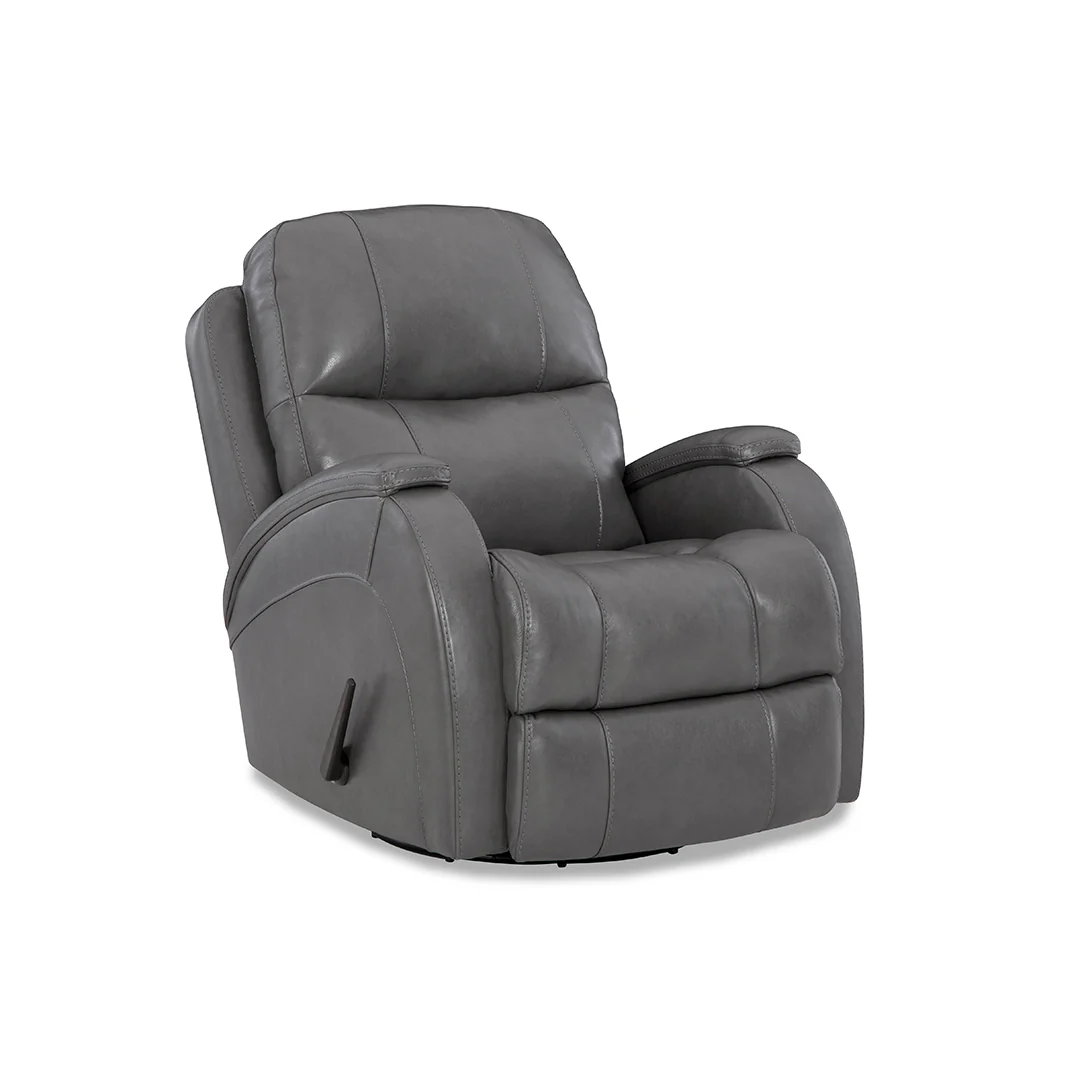 Phantom Leather Swivel Glider Recliner - Image 2