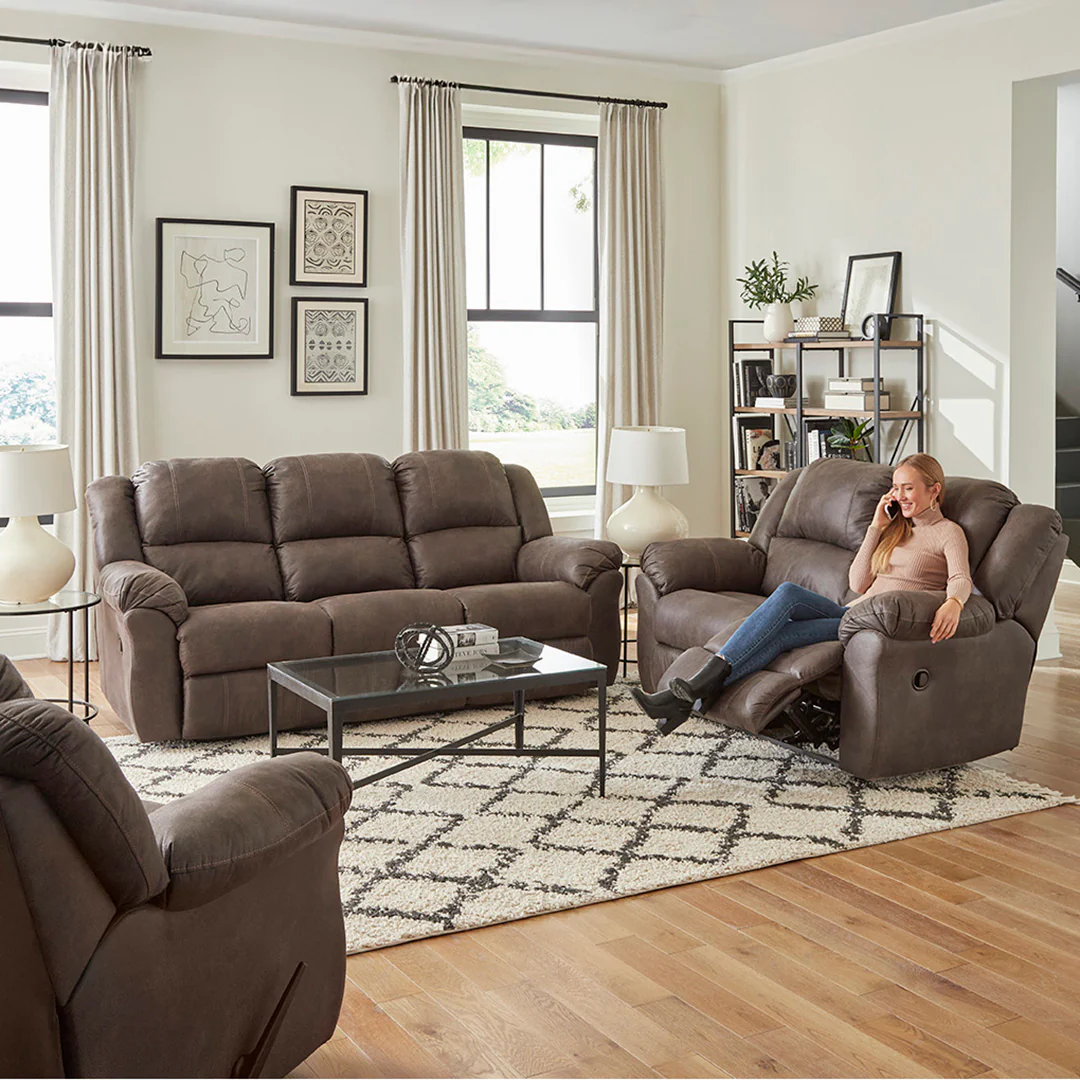 Phoenix Manual Reclining Loveseat - Image 2