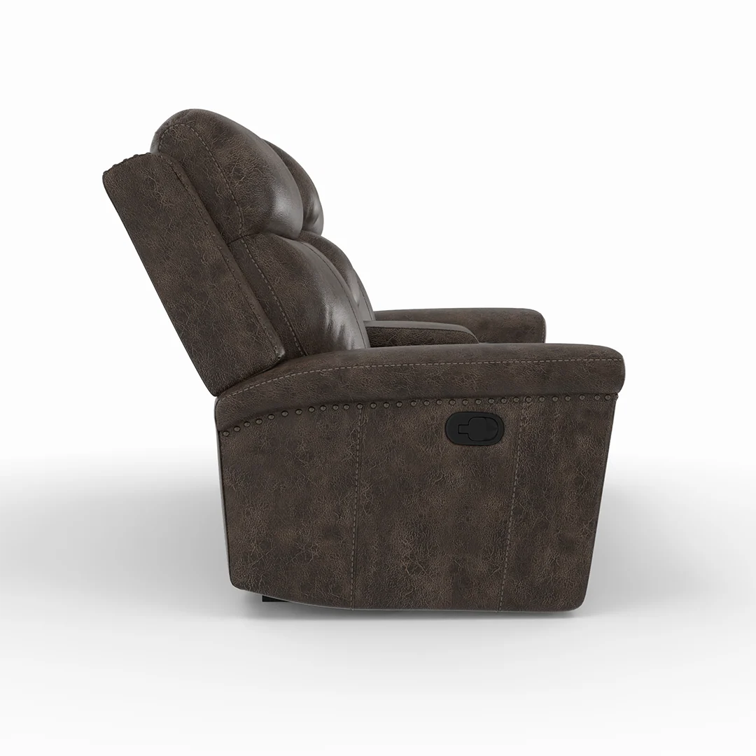 Quade Manual Reclining Loveseat with Console - Image 5