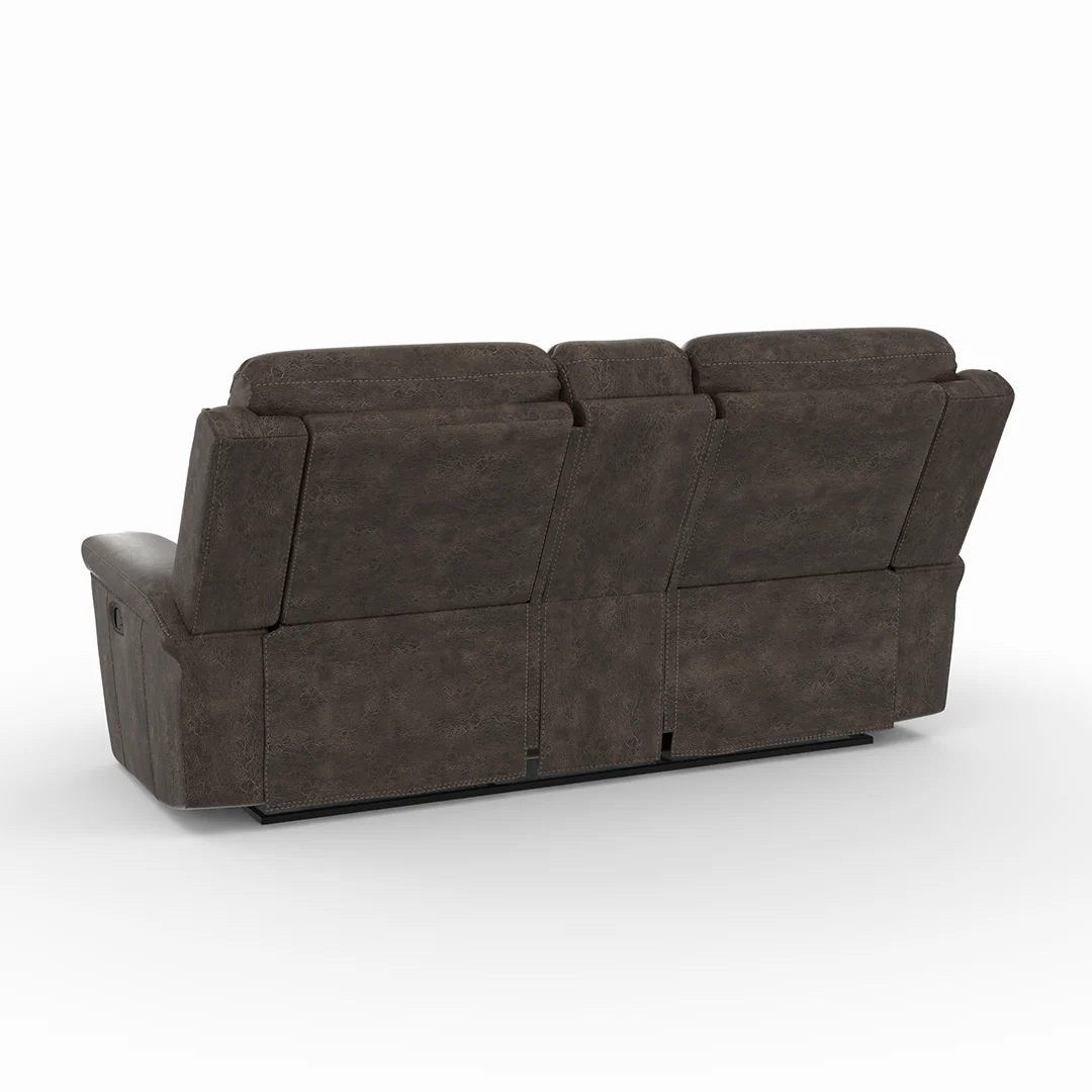 Quade Manual Reclining Loveseat with Console - Image 7