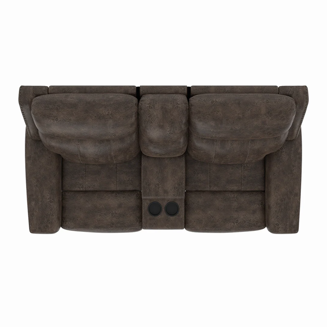 Quade Manual Reclining Loveseat with Console - Image 8