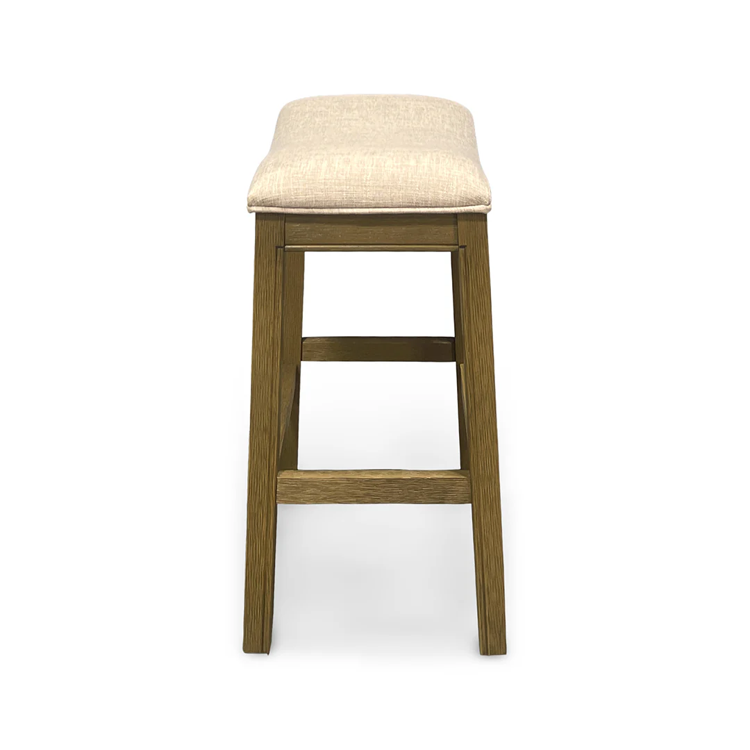 Rylan Upholstered Stool - Beige - Image 4