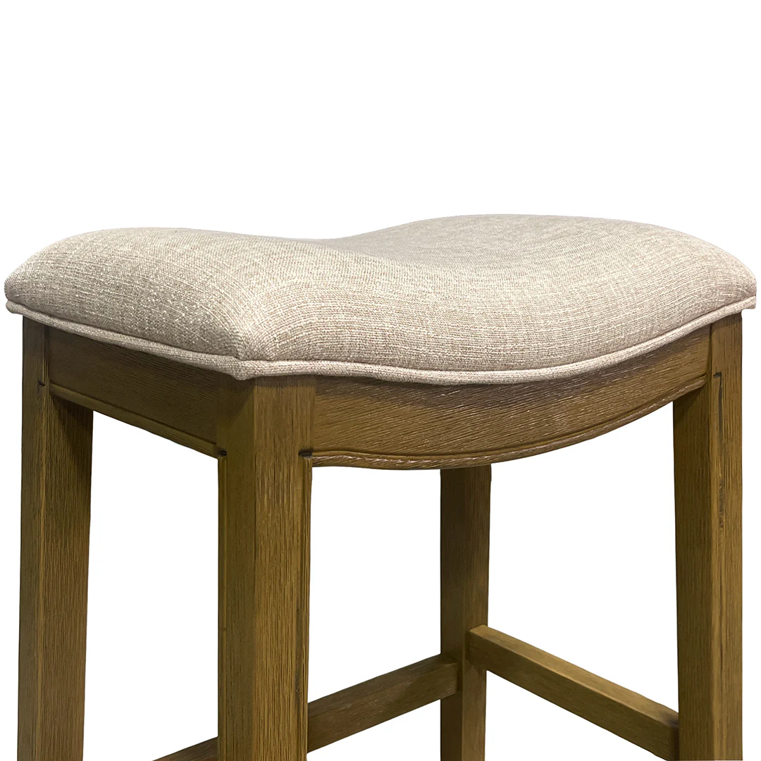 Rylan Upholstered Stool - Beige - Image 5
